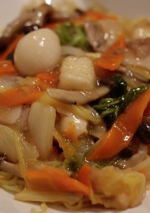 ホットクックで五目あんかけ焼きそば-レシピのメイン写真
