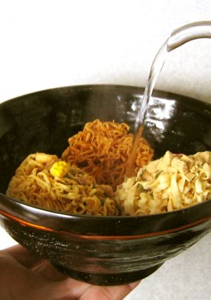 メンタンピン三色丼 インスタント麺×麻雀-レシピのメイン写真