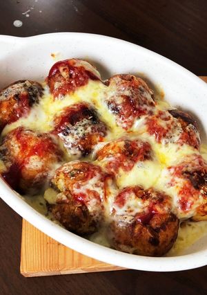 【アレンジ】ピザ風たこ焼き-レシピのメイン写真