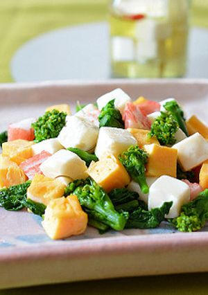 オイル漬け豆腐が入ったコロコロサラダ♪-レシピのメイン写真