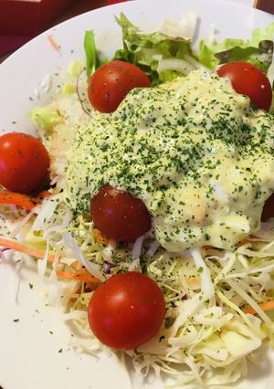 市販サラダ●ゆで玉子のマヨドレッシング-レシピのメイン写真