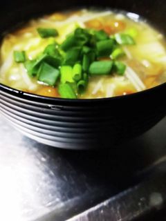 なめことえのきのお味噌汁-レシピのメイン写真