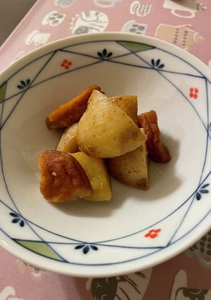新じゃがとさつまあげのうま煮-レシピのメイン写真