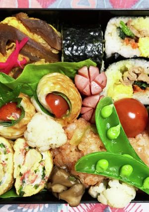 3/8ﾖｯﾁｬﾝ☆色々ご飯お弁当-レシピのメイン写真