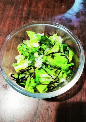ロメインレタスの白ネギと昆布胡麻和え-レシピのメイン写真