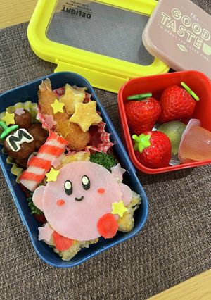 星のカービィ　キャラ弁-レシピのメイン写真