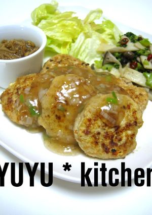 和風あんかけ♪ヘルシー豆腐ハンバーグ♪-レシピのメイン写真