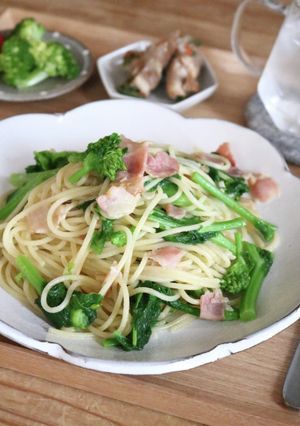 菜の花のペペロンチーノ-レシピのメイン写真