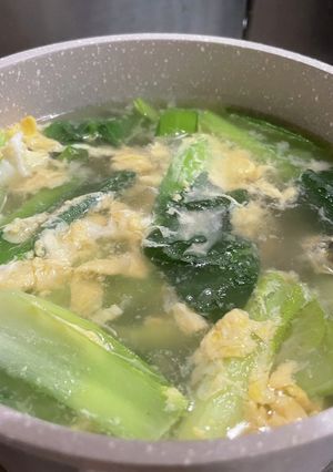 小松菜の中華風スープ-レシピのメイン写真