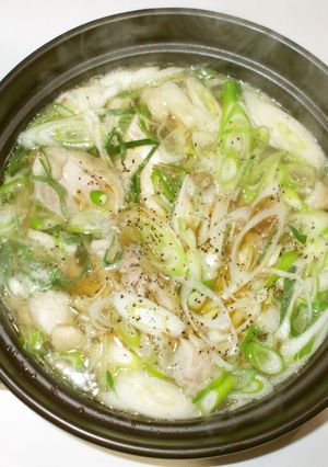 鶏もも肉長ネギスープ♪冷え性に簡単薬膳-レシピのメイン写真