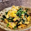 ツナ缶使って~ほうれん草の炒り卵