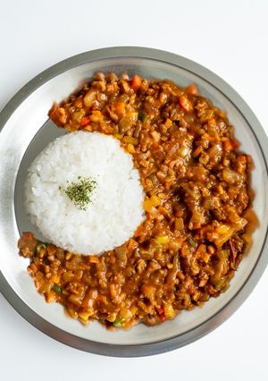 植物性で作る!無水キーマカレー-レシピのメイン写真