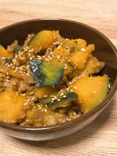 かぼちゃと豚肉の炒め物-レシピのメイン写真