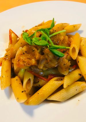 シンプルなプチトマトソースのペンネ-レシピのメイン写真
