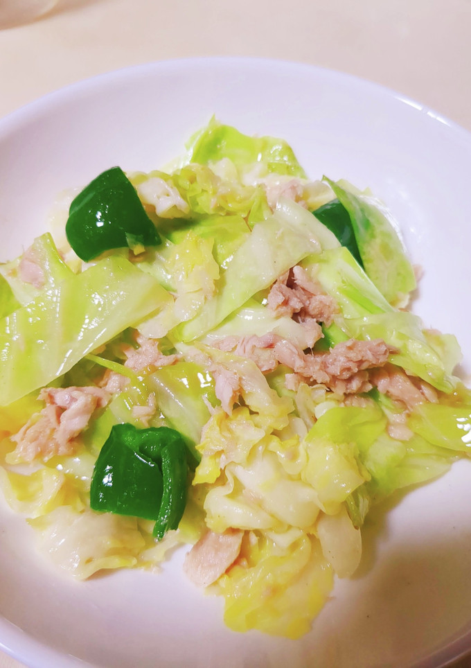 ツナ缶と白だしで!　簡単！野菜炒め-レシピのメイン写真
