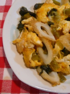 ちくわと玉子の高菜炒め-レシピのメイン写真