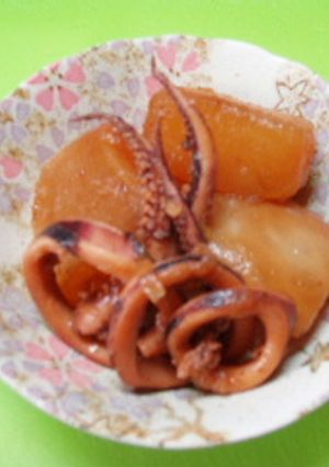イカと聖護院大根の煮物-レシピのメイン写真