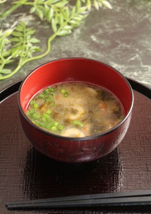 簡単！韓国海苔のお味噌汁-レシピのメイン写真