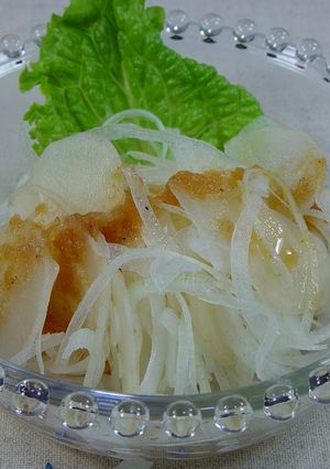 玉ねぎとヤーコンのサラダ-レシピのメイン写真