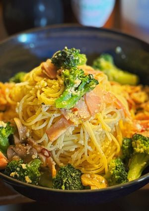 簡単☆ベーコンとブロッコリーの卵パスタ-レシピのメイン写真