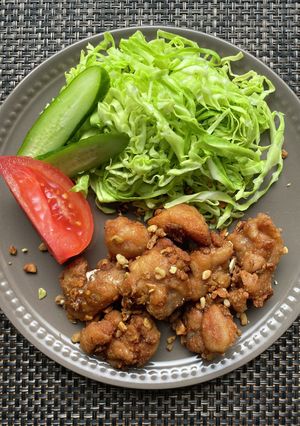 ナッツ風味の鶏唐揚げ-レシピのメイン写真