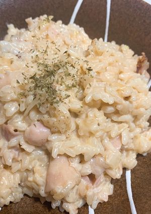 玉ねぎとベーコンのチーズリゾット♡-レシピのメイン写真