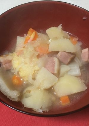 あさり缶で作る！クラムチャウダー-レシピのメイン写真