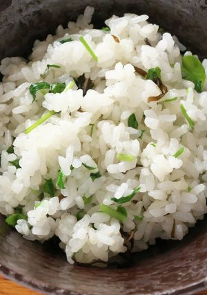 クレソンの塩昆布ご飯-レシピのメイン写真