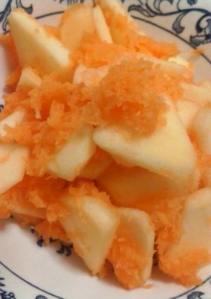 りんごとすりおろし人参の酢の物-レシピのメイン写真