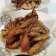 煎り牛蒡と豚肉のウスターソース炒め