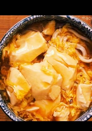 簡単！あんかけ豆腐うどん-レシピのメイン写真
