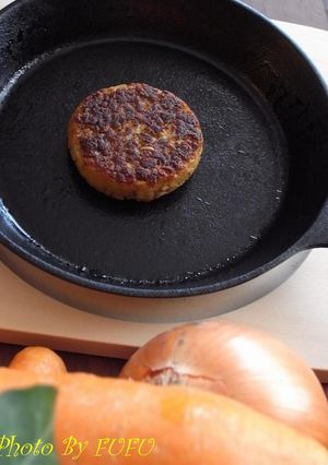 大豆たんぱくの味付けハンバーグ-レシピのメイン写真