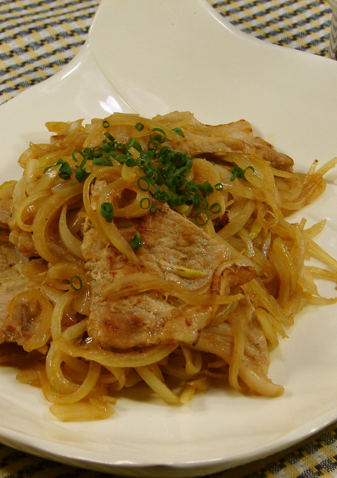 玉ねぎと豚肉のしょうが炒め-レシピのメイン写真