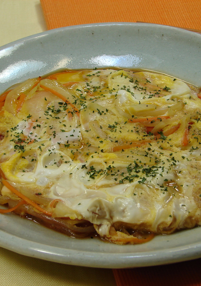 玉ねぎとにんじんの卵とじ-レシピのメイン写真