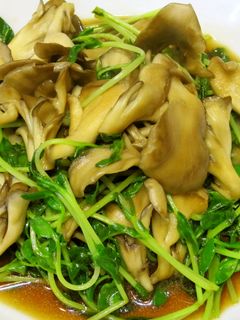 舞茸と豆苗の酢じょう油煮-レシピのメイン写真