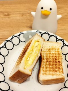 ♡手が汚れない♡子供大好きたまごサンド♡-レシピのメイン写真