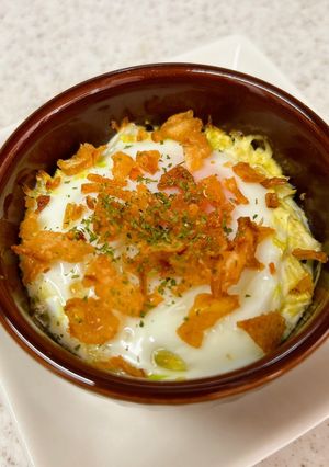ザクザク食感♪キャベツと卵のココット-レシピのメイン写真