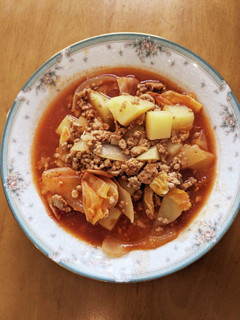 ジャガイモと挽肉のトマトジュース煮-レシピのメイン写真