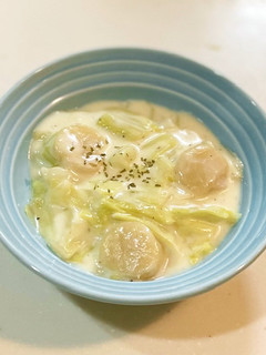 春キャベツと帆立のクリーム煮-レシピのメイン写真