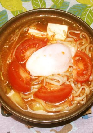【ひとり鍋】豚肉のケチャップ鍋-レシピのメイン写真