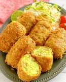 レンジで簡単♡さつまいものカレーコロッケ