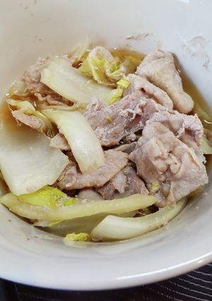 簡単レンジ白菜豚こま肉ミルフィーユ-レシピのメイン写真