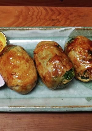 若ごぼうの葉の肉巻き-レシピのメイン写真