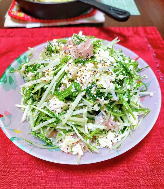 水菜と生ハムのサラダ-レシピのメイン写真