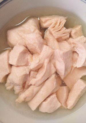 レンジで 簡単♬ 鶏むね肉の 蒸し鶏✿-レシピのメイン写真