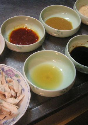 蒸し鶏　味変化-レシピのメイン写真
