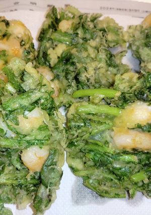 春菊と海老のかき揚げ-レシピのメイン写真