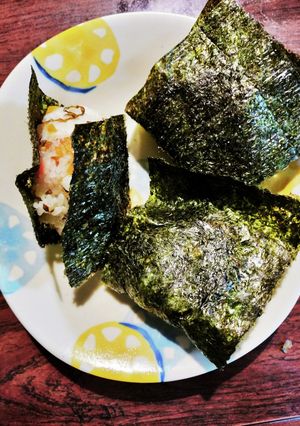 高菜漬けと鮭の焼き海苔むすび◆◆お弁当用-レシピのメイン写真