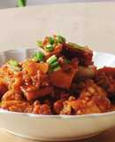 韓国の麻婆厚揚げ豆腐☆ひき肉☆夕食メイン