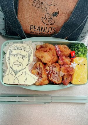 毎日高校男子弁当 マッシュル キャラ弁-レシピのメイン写真